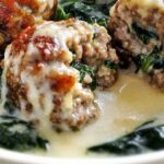 Spinach & Meatballs