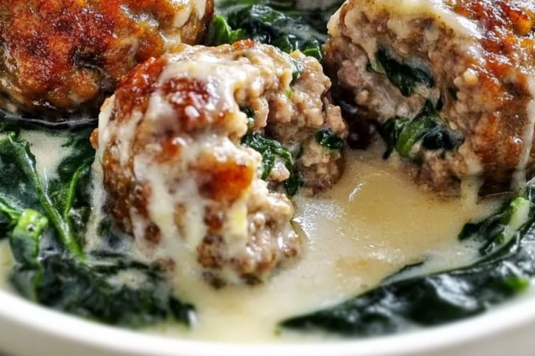 Spinach & Meatballs