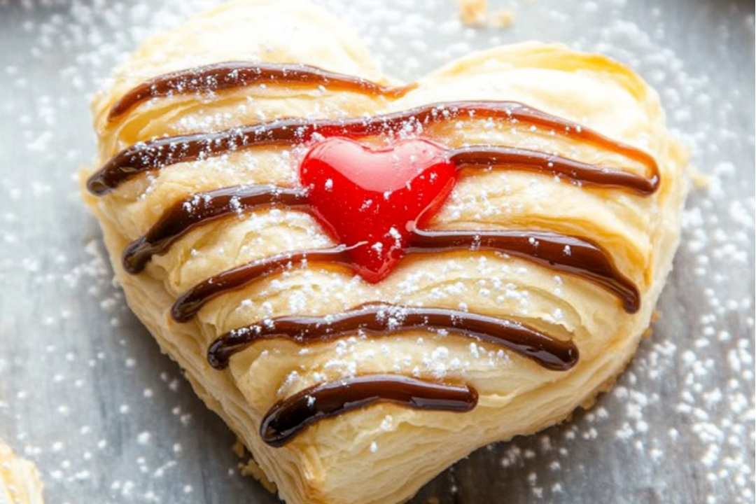 Valentine’s Day Puff Pastry Hearts – A Sweet and Flaky Treat