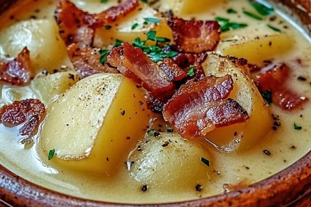 Old-Fashioned Potato & Bacon Soup: A Heartwarming Classic