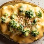 Cheesy Baked Potatoes with Broccoli Cheese Sauce: A Comforting and Delicious Meal