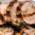 Instant Pot Pork Tenderloin with Honey Balsamic Sauce