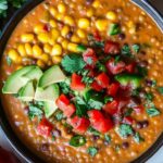 Vegetarian Lentil Tortilla Soup (Instant Pot + Slow Cooker)