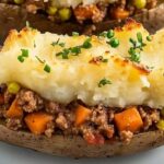 Loaded Baked Potatoes with Shepherd's Pie Filling