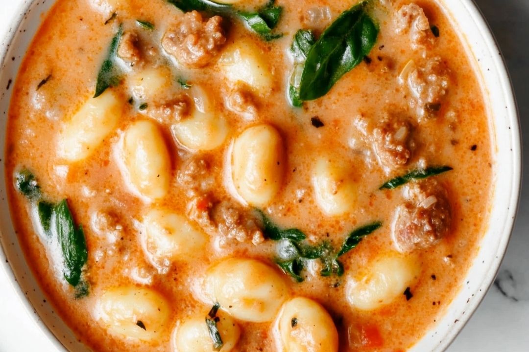 Creamy Italian Sausage Gnocchi Soup