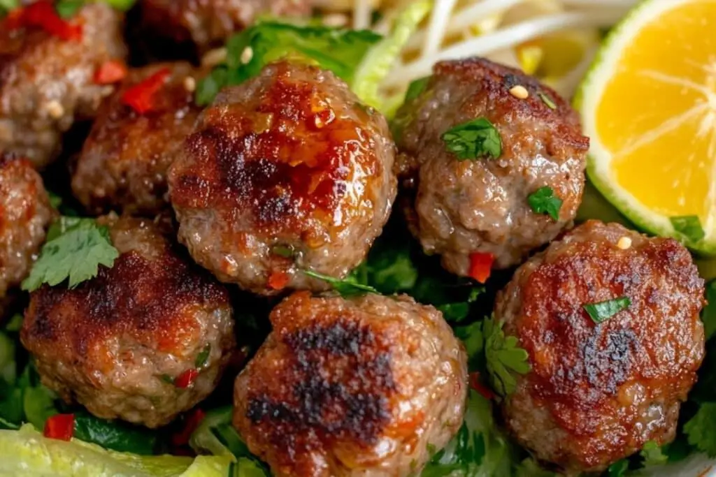 Vietnamese Meatball Salad