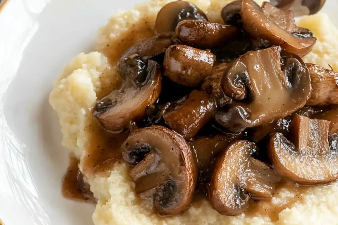 Mushroom and Cauliflower “Polenta”