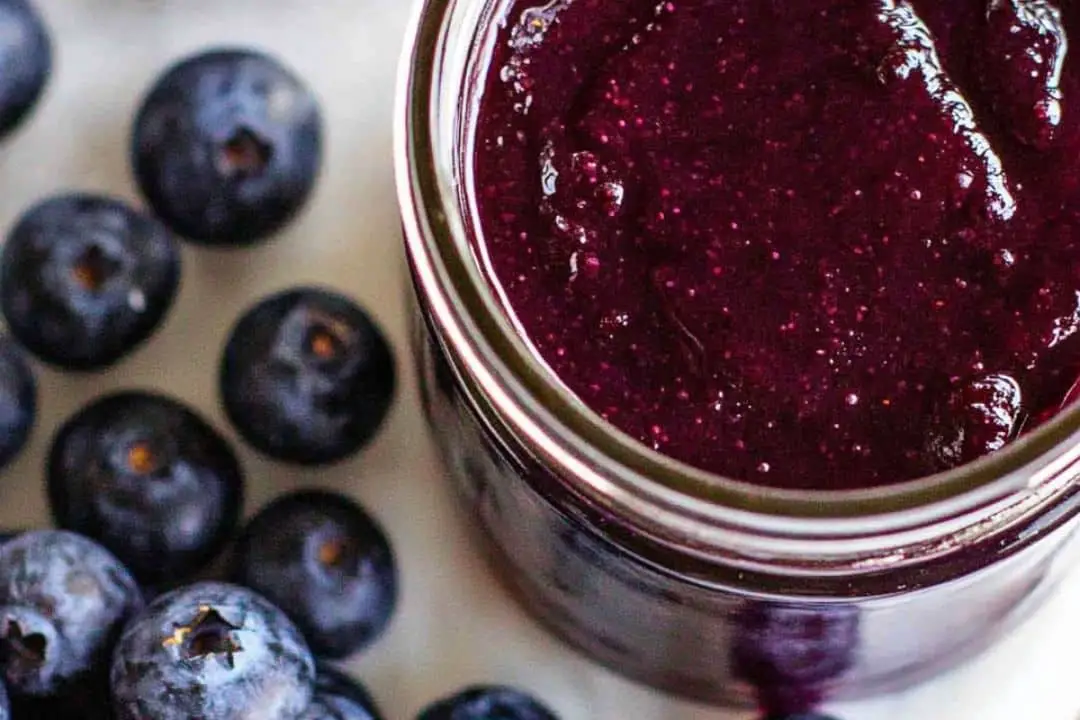 Blueberry Jalapeno Bourbon BBQ Sauce for Canning