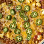 Tex-Mex Beef Cauliflower Skillet