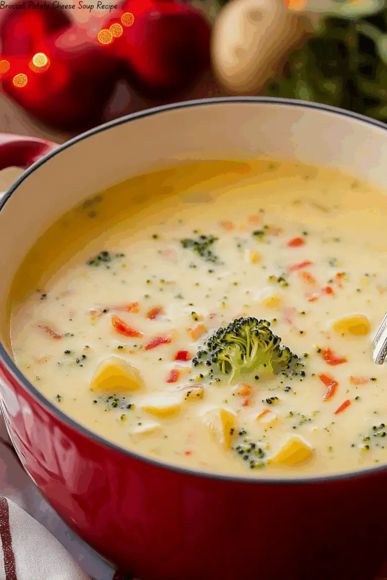 Broccoli Potato Cheese Soup Recipe