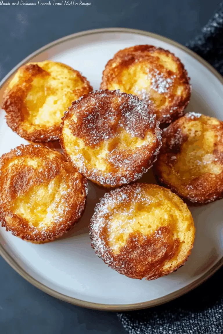 Quick and Delicious French Toast Muffin Recipe