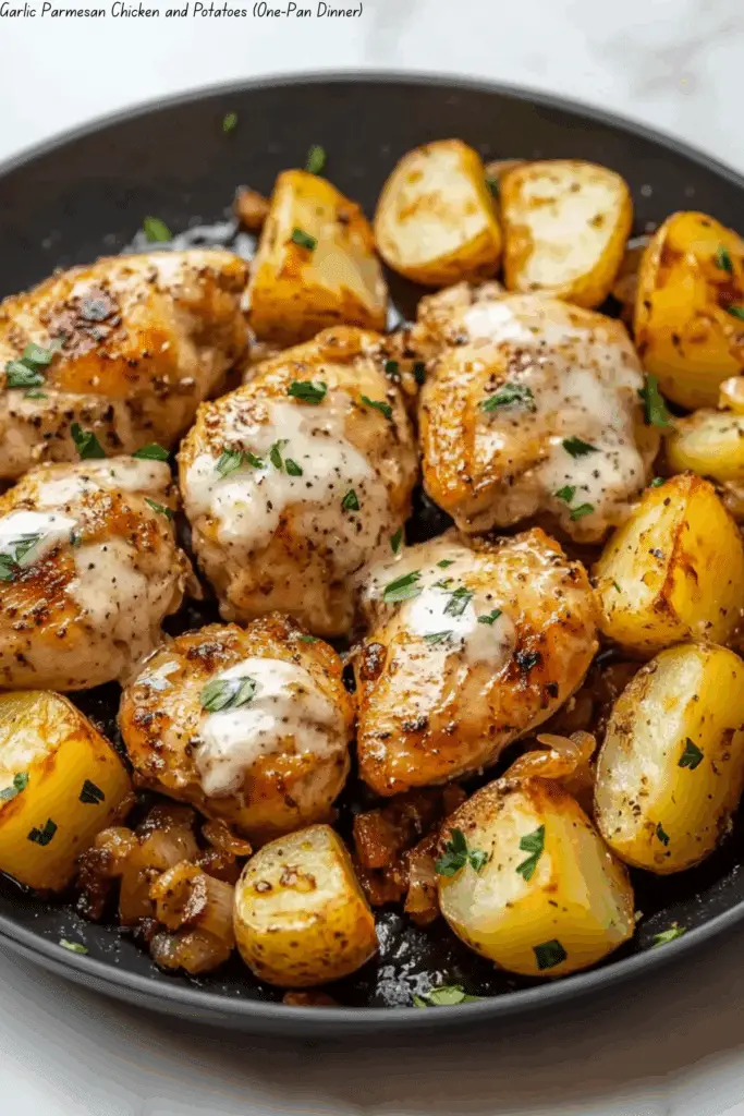 Garlic Parmesan Chicken and Potatoes (One-Pan Dinner)