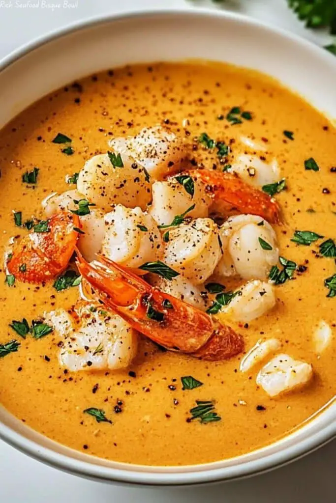 Rich Seafood Bisque Bowl