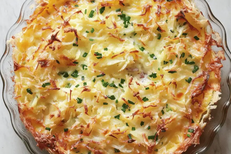 Shredded Potato Quiche