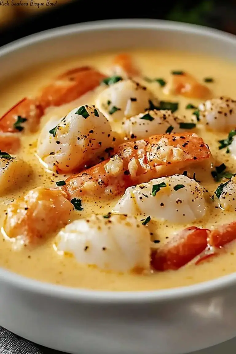 Rich Seafood Bisque Bowl