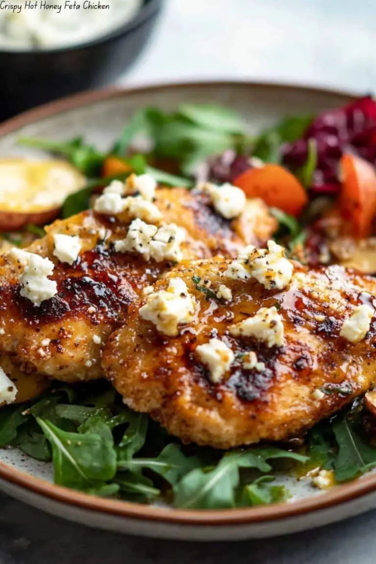 Crispy Hot Honey Feta Chicken