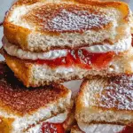 Fried Strawberry Cheesecake Sandwiches