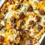 Savory Breakfast Sausage and Cheese Casserole Recipe