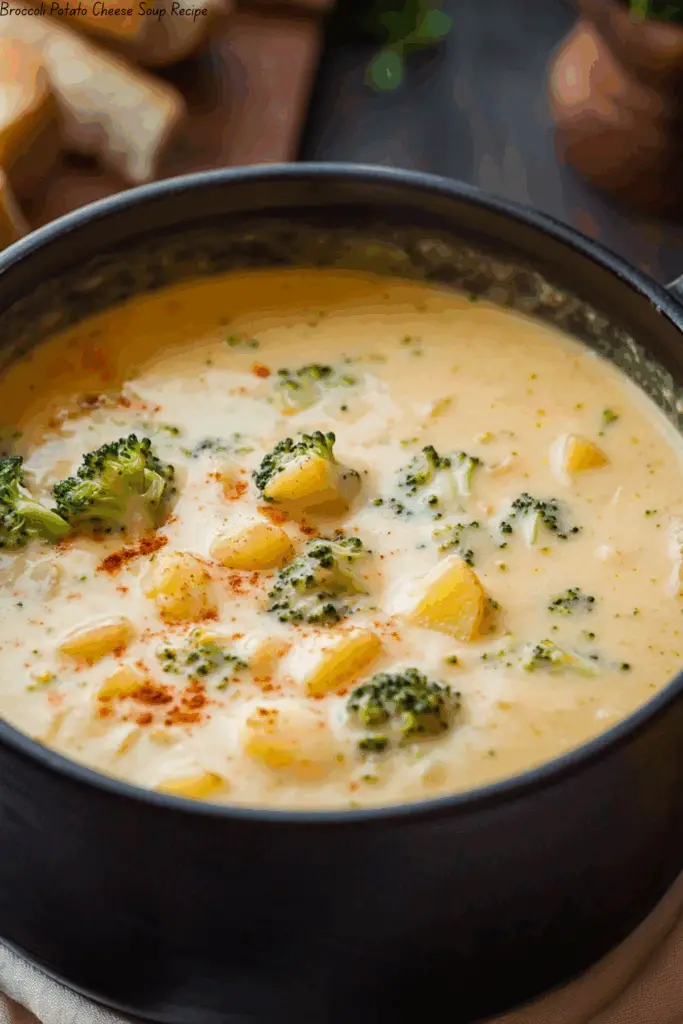 Broccoli Potato Cheese Soup Recipe