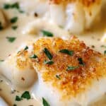 Tasty Baked Cod in Coconut Lemon Cream Sauce