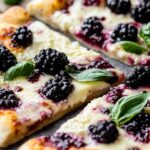 Blackberry Basil Ricotta Pizza