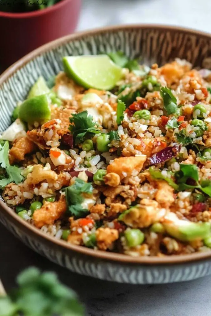 Satay Crispy Rice Salad