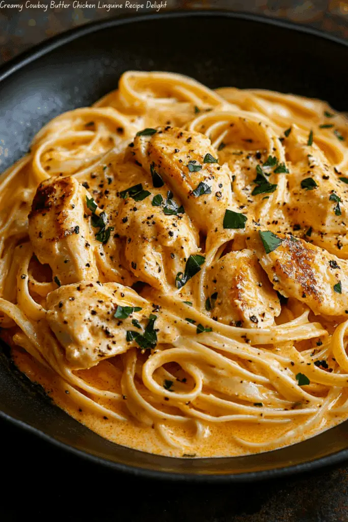 Creamy Cowboy Butter Chicken Linguine Recipe Delight