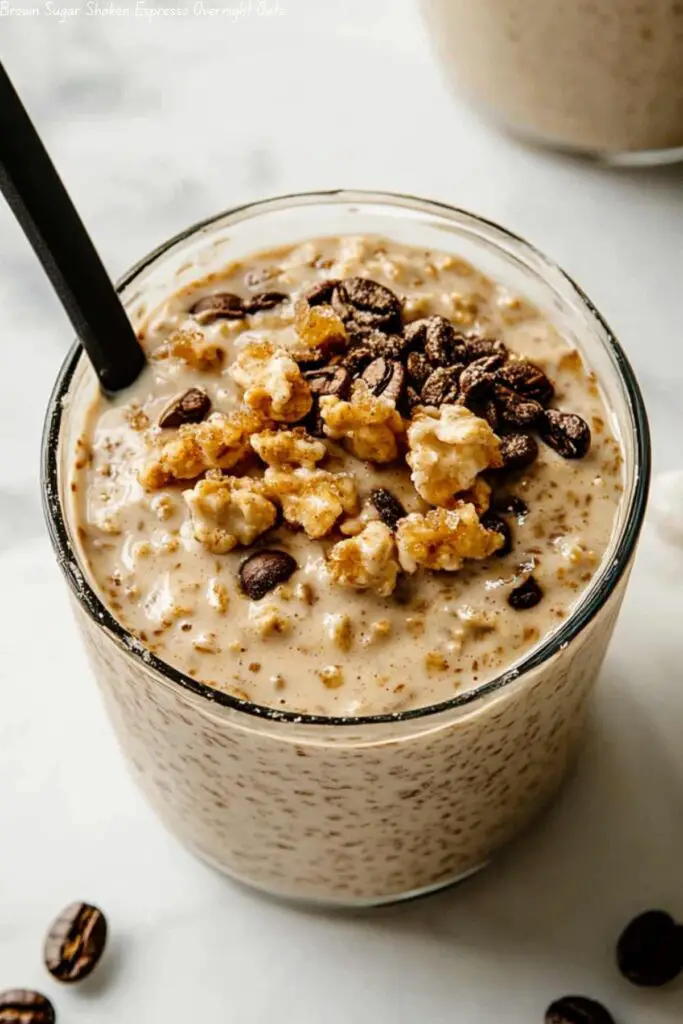 Brown Sugar Shaken Espresso Overnight Oats