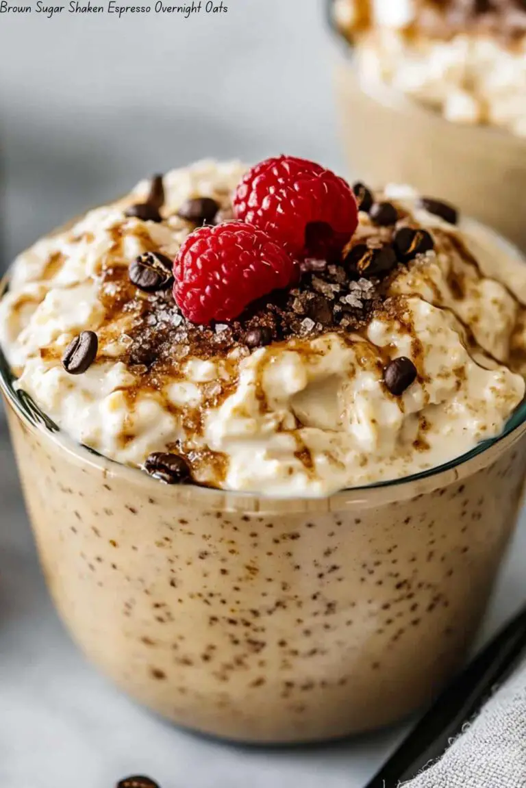 Brown Sugar Shaken Espresso Overnight Oats