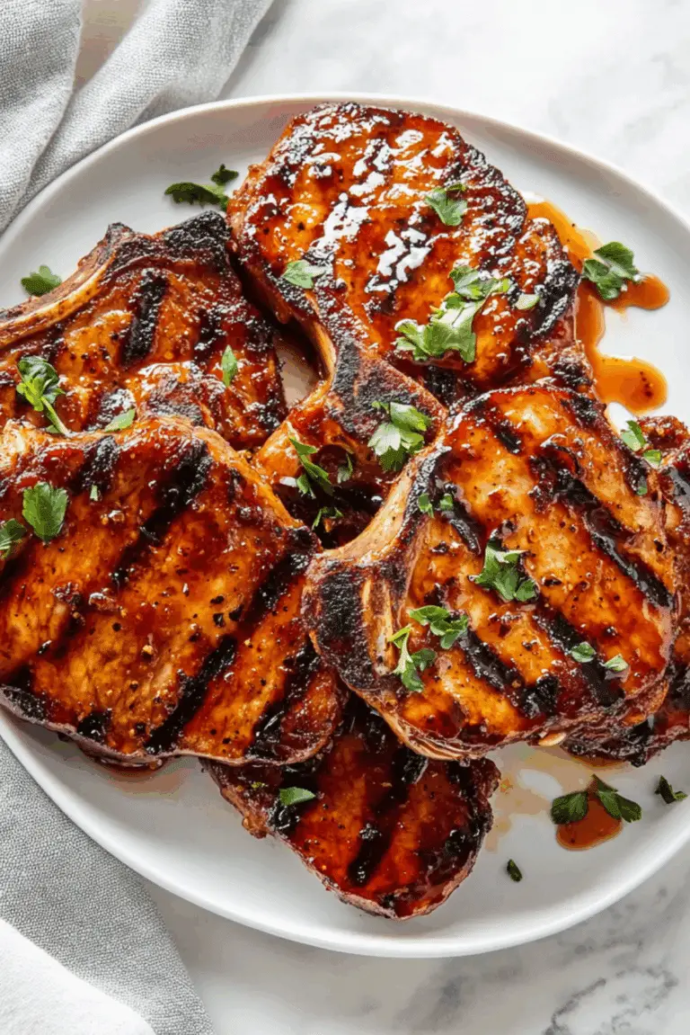 World’s Best Honey Garlic Pork Chops