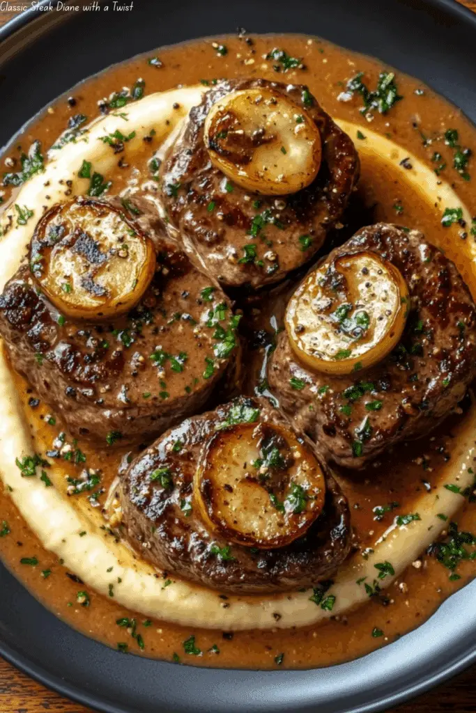 Classic Steak Diane with a Twist