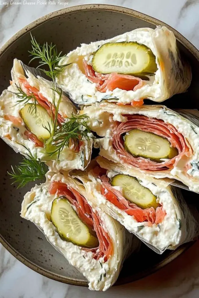Lazy Cream Cheese Pickle Rolls Recipe