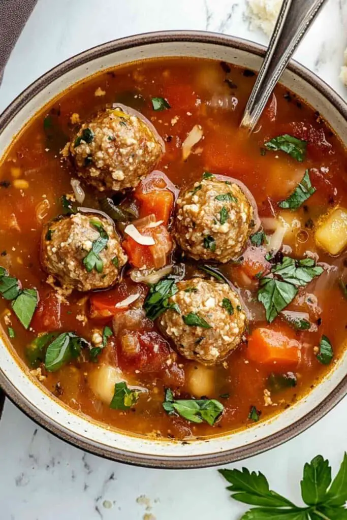 Italian Meatball Soup