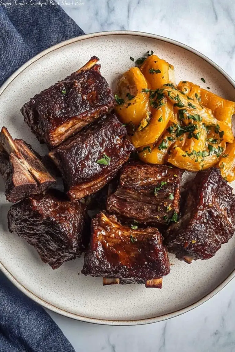 Super Tender Crockpot Beef Short Ribs