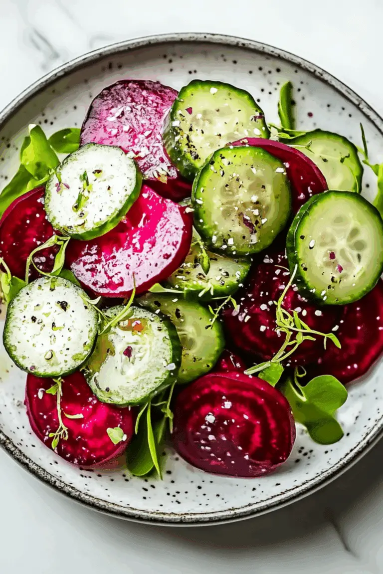 Crisp Cucumber and Beetroot Salad