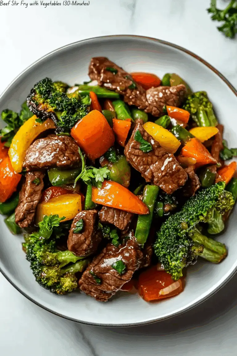 Beef Stir Fry with Vegetables (30-Minutes)