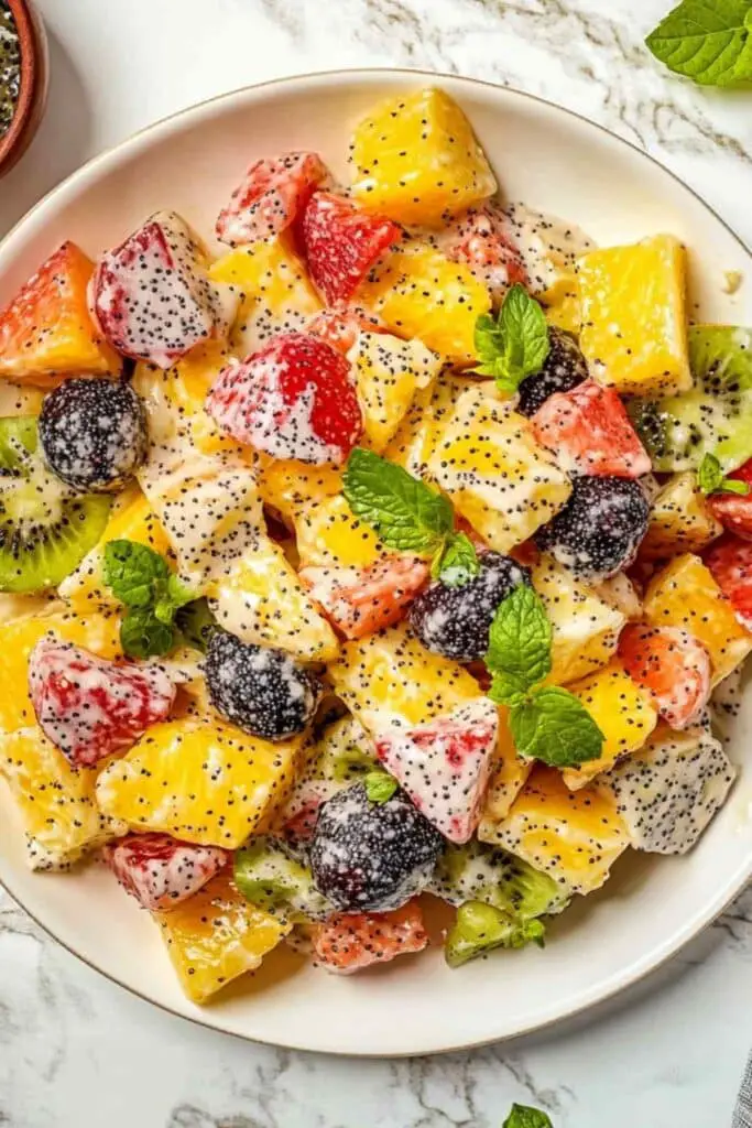Fruit Salad with Poppy Seed Dressing