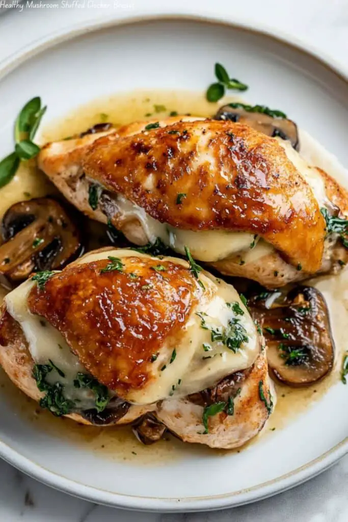 Healthy Mushroom Stuffed Chicken Breast