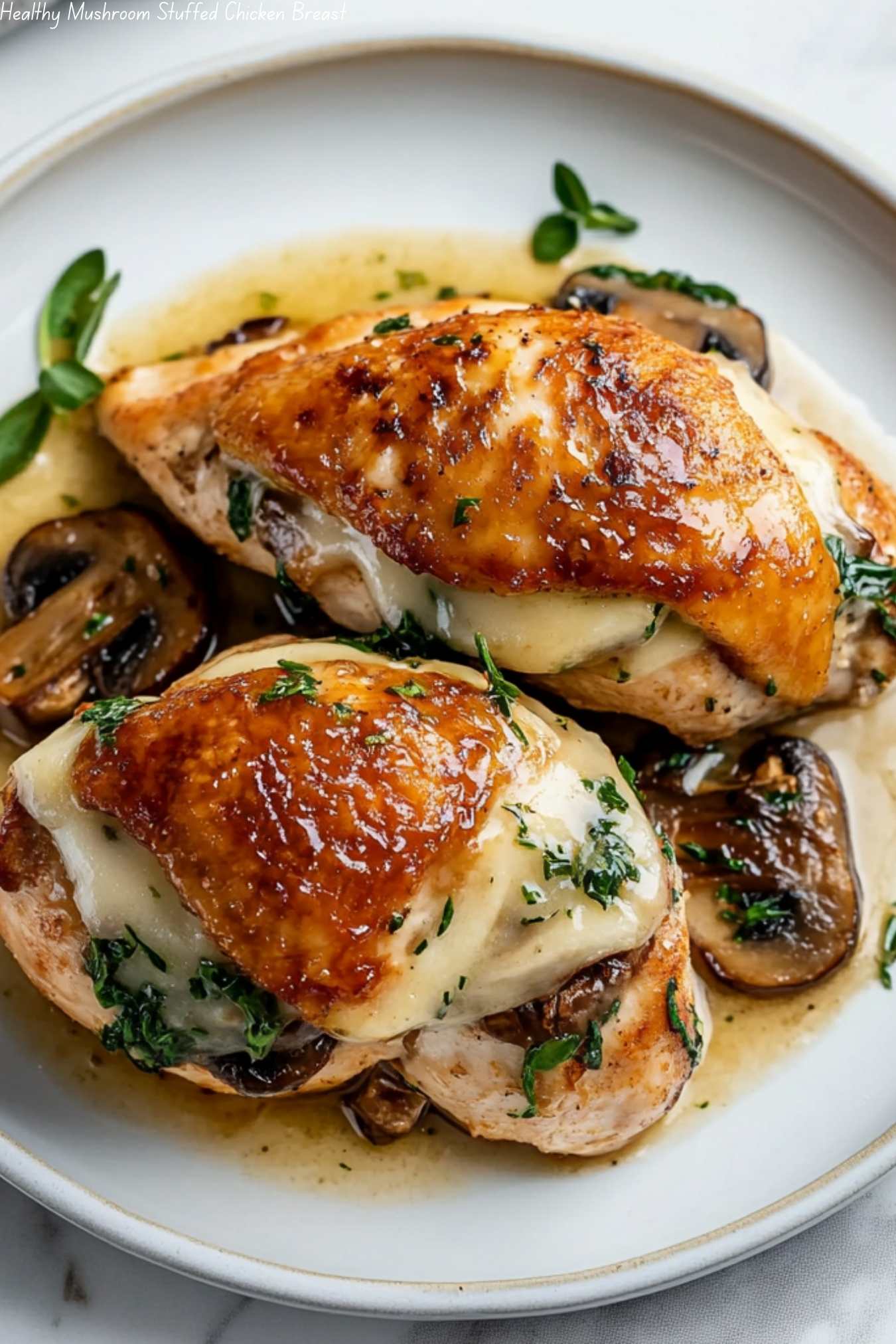 Healthy Mushroom Stuffed Chicken Breast