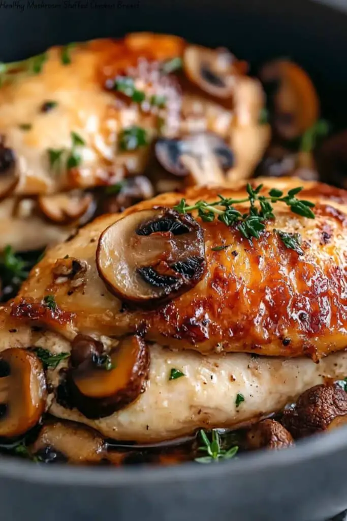 Healthy Mushroom Stuffed Chicken Breast
