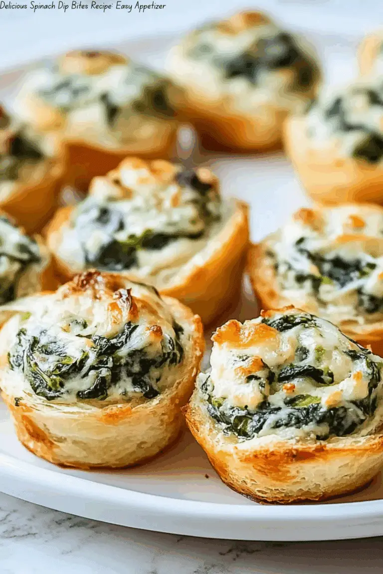 Delicious Spinach Dip Bites Recipe: Easy Appetizer