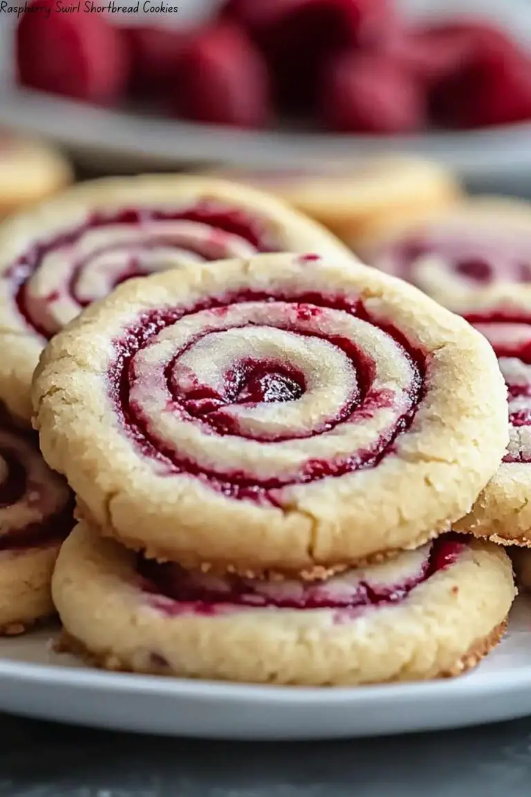 Raspberry Swirl Shortbread Cookies