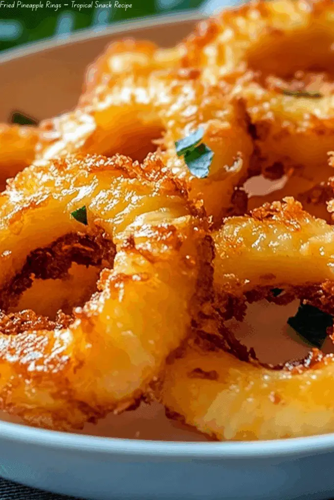 Fried Pineapple Rings – Tropical Snack Recipe