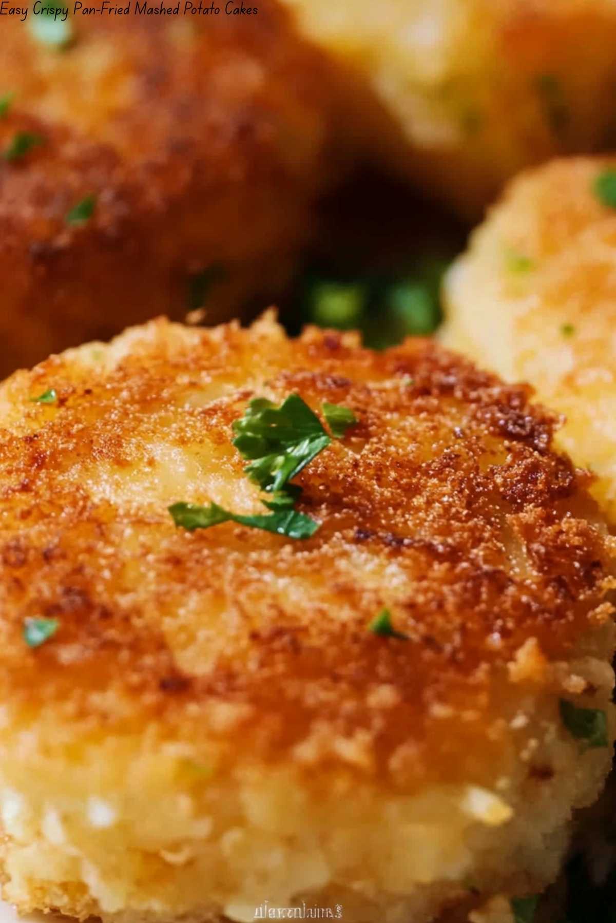 Easy Crispy Pan-Fried Mashed Potato Cakes