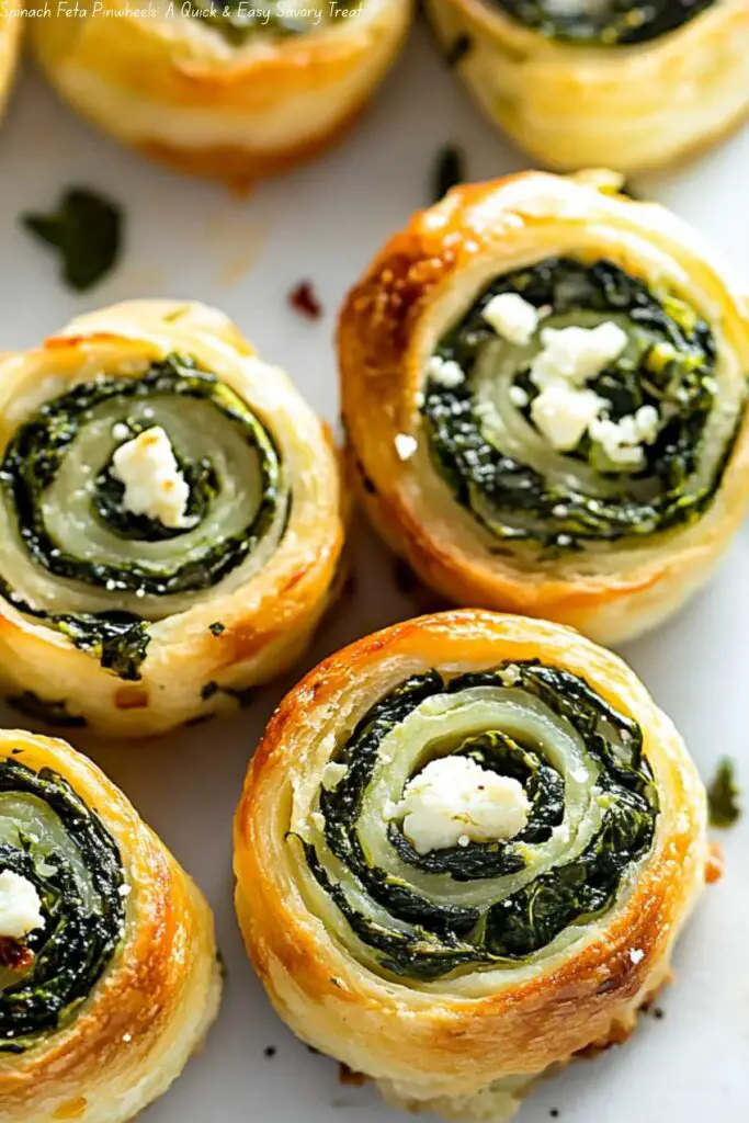 Spinach Feta Pinwheels: A Quick & Easy Savory Treat