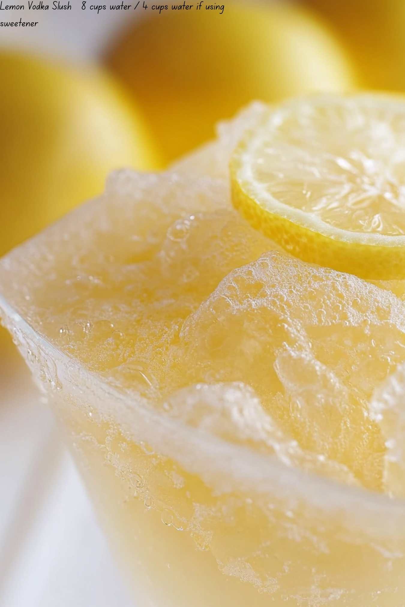 Lemon Vodka Slush