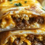 Cheesy Sausage and Egg Wraps