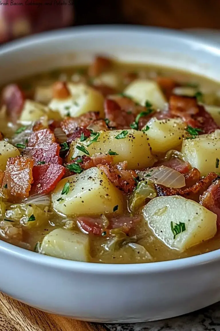 Irish Bacon, Cabbage, and Potato Soup