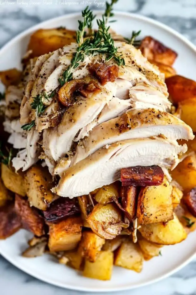 Leftover Turkey Dinner Stack
