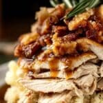 Leftover Turkey Dinner Stack